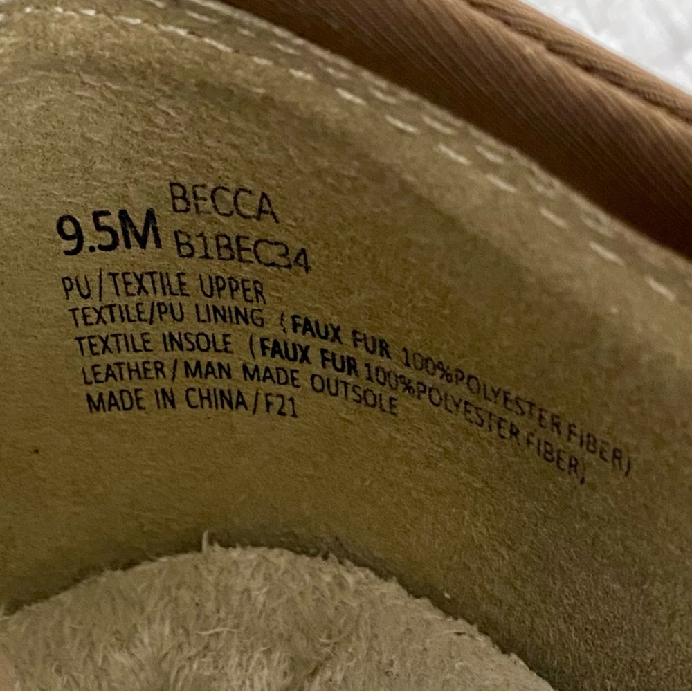 JBU by Jambu Becca Brown Microsuede Slip On Shoes Size 9.5M Faux Fur Lined - Picture 9 of 10